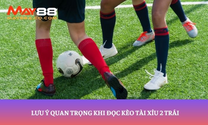 Lưu ý quan trọng khi đọc kèo tài xỉu 2 trái