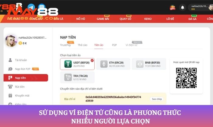 Sử dụng ví điện tử cũng là phương thức nhiều người lựa chọn